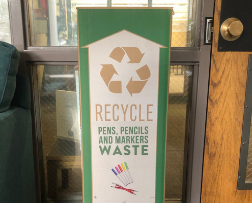 SOU Winter 2020 Newsletter Marker Recycling Sustainability
