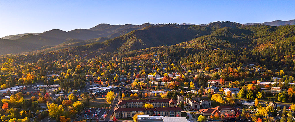 Ashland Campus in the Fall Southern Oregon University SOU cover