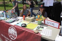 Image of ECOS students tabling at event