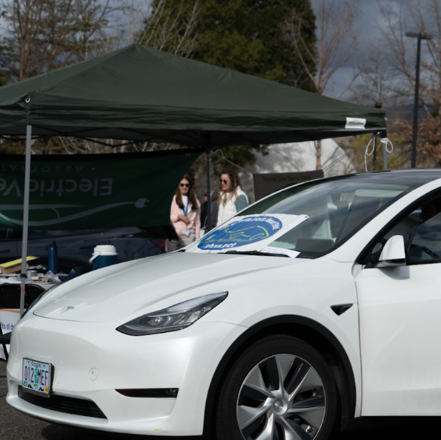 Electric vehicle at SOU's Earth Day